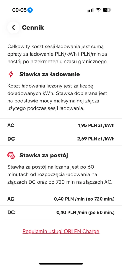 Orlen Charge Nowy Cennik Orlen Vitay 04.2026