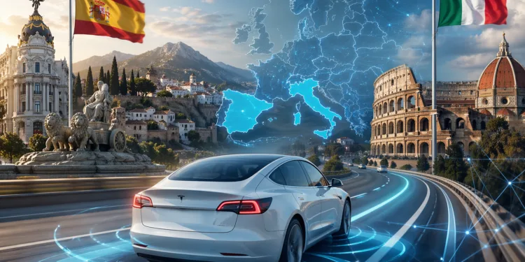 Tesla Fsd Hiszpania Włochy