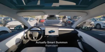 Tesla Smart Summon Supervised