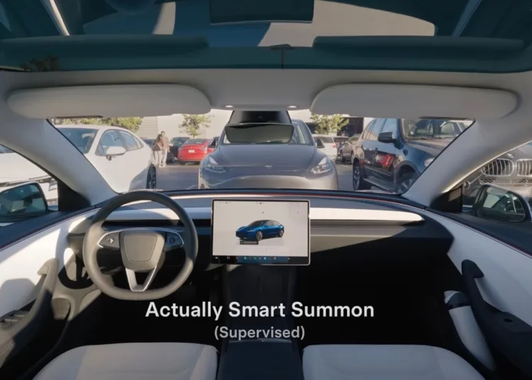 Tesla Smart Summon Supervised