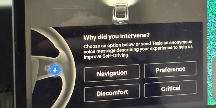 Feedback Tesla Fsd