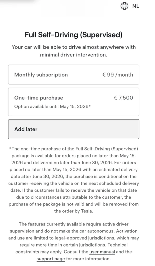 Tesla Autopilot Holandia