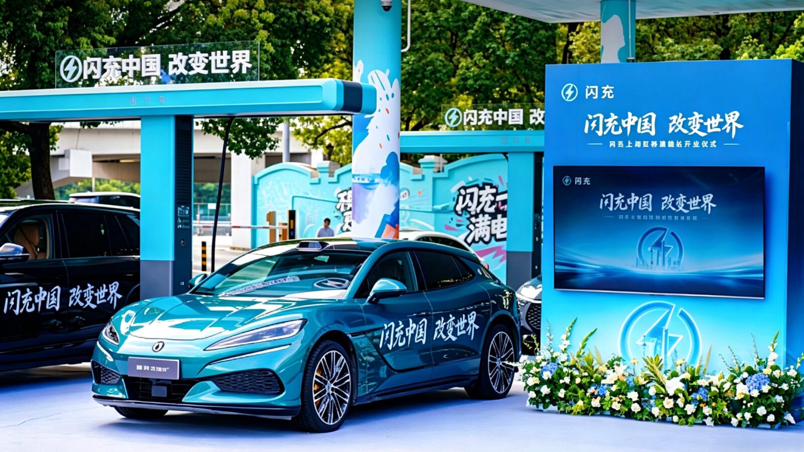 Pierwsza Stacja Byd Flash Charge We Wschodnich Chinach Shanghai