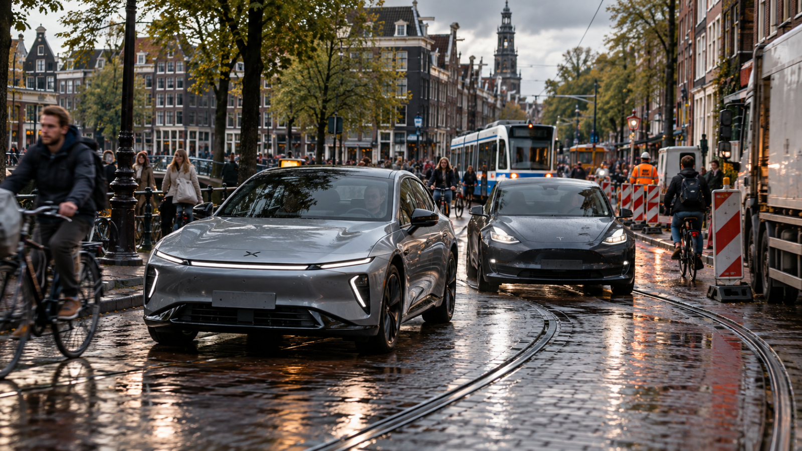 Tesla Vs Xpeng W Amsterdamie