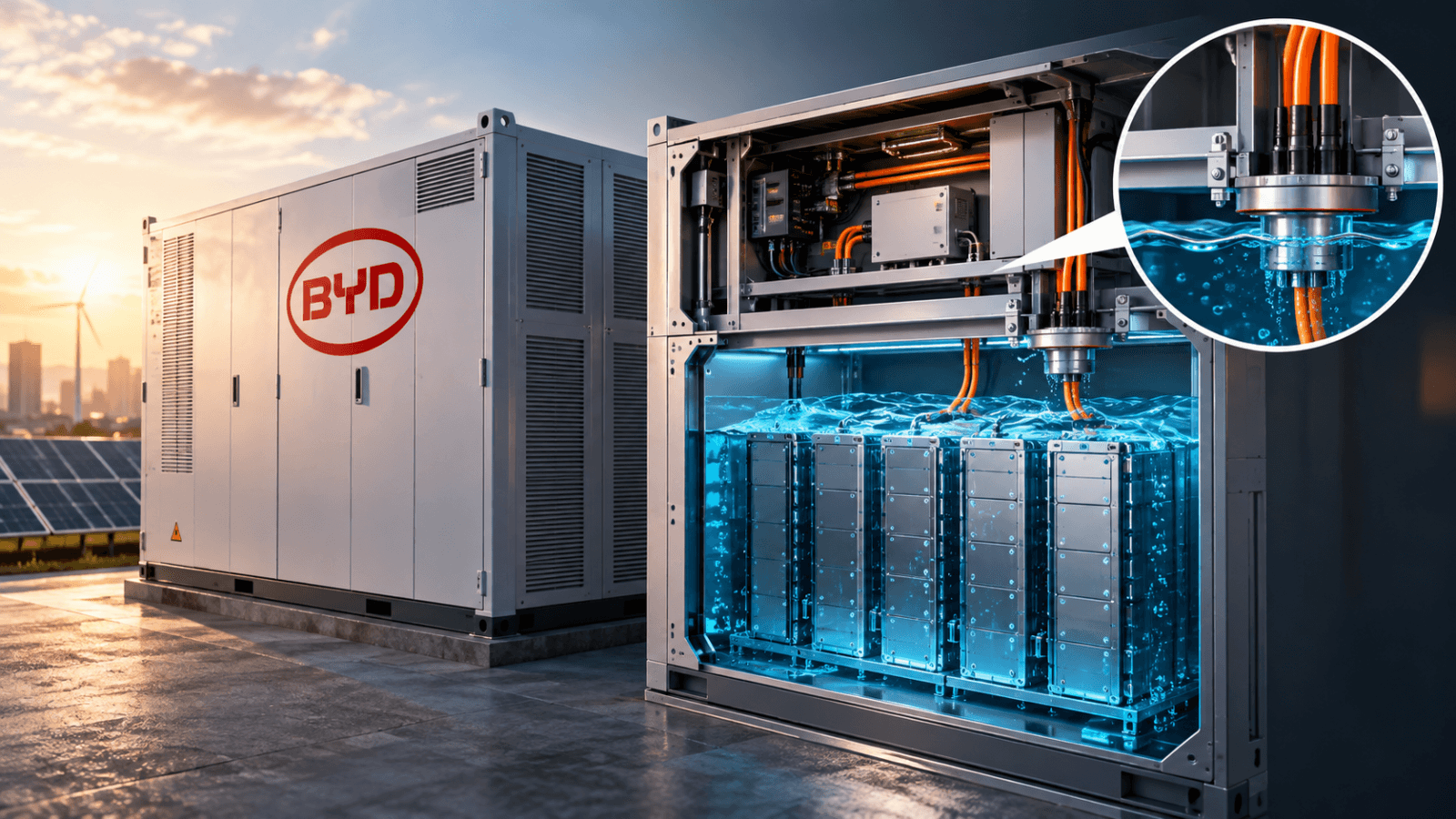 Magazyn Energii BYD Z Chłodzeniem Zanurzeniowym
