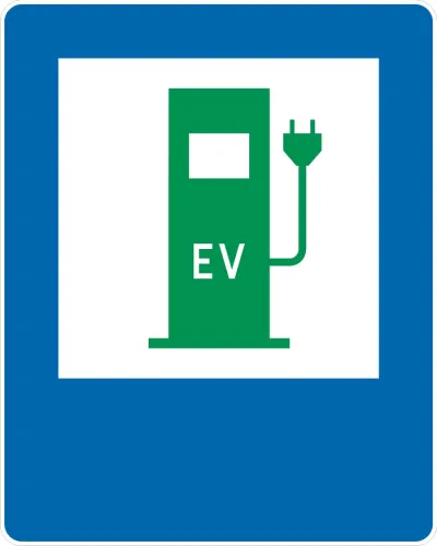 Znak D 23c Samodzielny Punkt Ladowania Pojazdow Elektrycznych Drogowy Informacyjny 23485 10219 500 500 0
